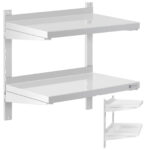 10011457 polka scienna wiszaca gastronomiczna podwojna z regulacja stal 60 x 40 cm ean 4062859991010 hurtownia sklep