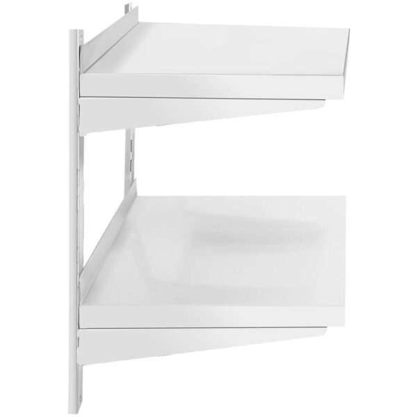 Półka ścienna wisząca gastronomiczna podwójna z regulacją STAL 80 x 40 cm 2 10011458 2