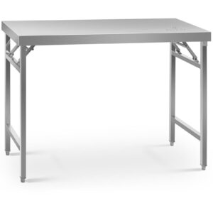 Stół ze stali nierdzewnej kuchenny składany 120 x 60 cm 8 Stół ze stali nierdzewnej kuchenny składany 120 x 60 cm - obrazek 2