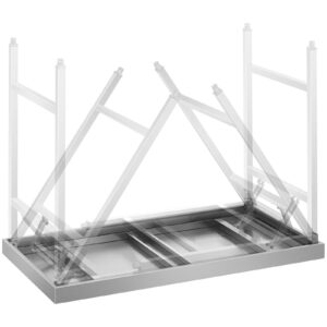 Stół ze stali nierdzewnej kuchenny składany 120 x 60 cm 13 Stół ze stali nierdzewnej kuchenny składany 120 x 60 cm - obrazek 7