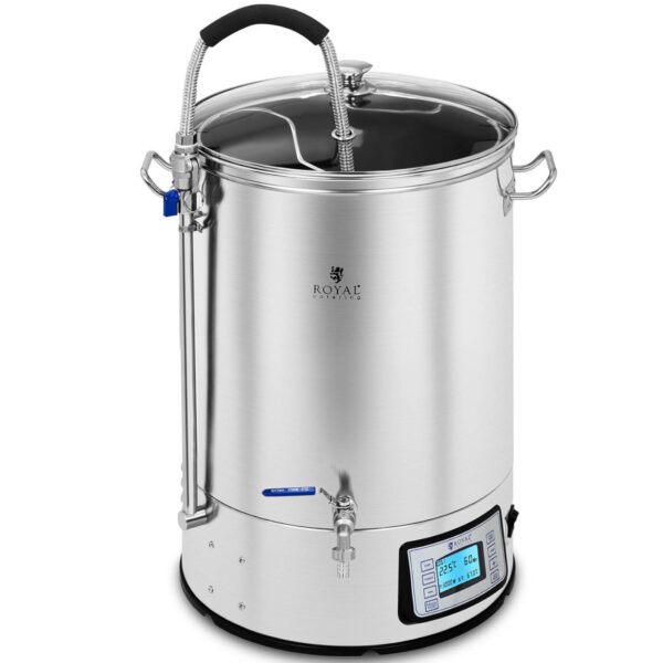 Kocioł warzelny zacierny do produkcji piwa stal nierdzewna 2500W LCD 40L 1 10011523 1
