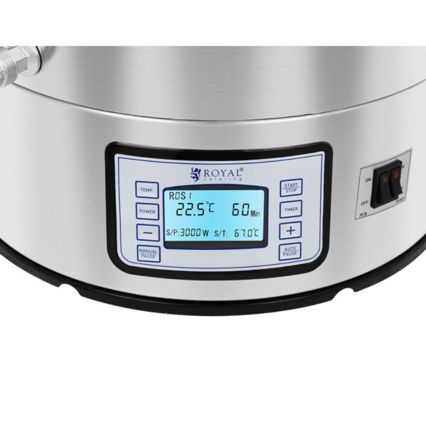 Kocioł warzelny zacierny do produkcji piwa stal nierdzewna 2500W LCD 40L 2 10011523 2