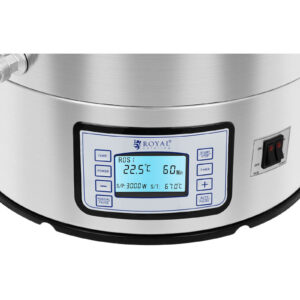 Kocioł warzelny zacierny do produkcji piwa stal nierdzewna 2500W LCD 60L 8 Kocioł warzelny zacierny do produkcji piwa stal nierdzewna 2500W LCD 60L - obrazek 3