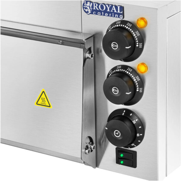 Piec do pizzy jednokomorowy z szybą 1 pizza 60 cm 230 V 3000 W 2 10011584 2
