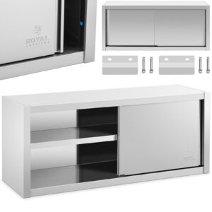Szafa ścienna gastronomiczna z drzwiami przesuwanymi STAL 140 x 45 x 60 cm 7 Szafa ścienna gastronomiczna z drzwiami przesuwanymi STAL 140 x 45 x 60 cm - obrazek 1