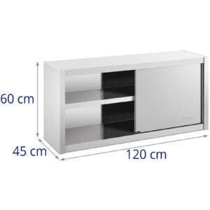 Szafa ścienna gastronomiczna z drzwiami przesuwanymi STAL 120 x 45 x 60 cm 13 Szafa ścienna gastronomiczna z drzwiami przesuwanymi STAL 120 x 45 x 60 cm - obrazek 7