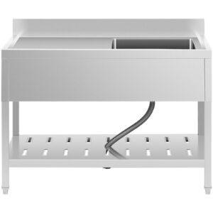 Zlew basen gastronomiczny jednokomorowy z półką i rantem prawy 120 x 60 x 94,5 cm 12 Zlew basen gastronomiczny jednokomorowy z półką i rantem prawy 120 x 60 x 94,5 cm - obrazek 6