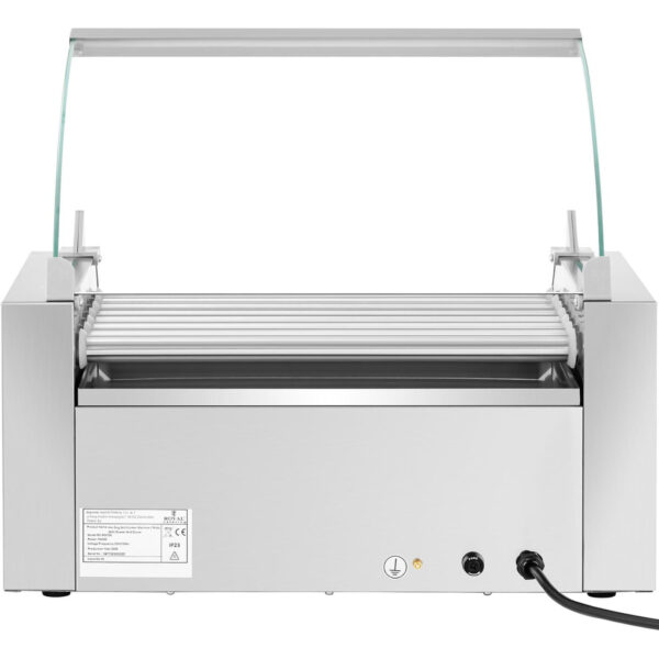 Podgrzewacz grill rolkowy do parówek hot-dogów z szufladą i osłoną - 7 rolek 4 10011690 4