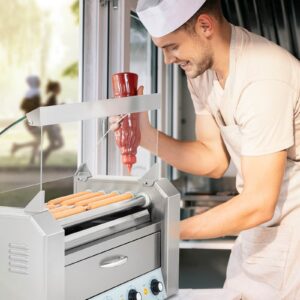 Podgrzewacz grill rolkowy do parówek hot-dogów z szufladą i osłoną - 5 rolek 12 Podgrzewacz grill rolkowy do parówek hot-dogów z szufladą i osłoną - 5 rolek - obrazek 5