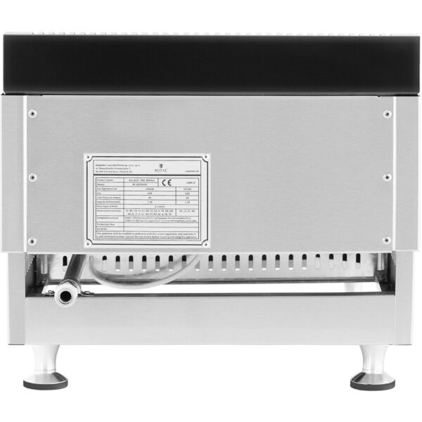 Grill gazowy pojedynczy gładki nastawny na gaz ziemny 0,02 bar 35 x 40 cm 3100 W 4 10011694 4