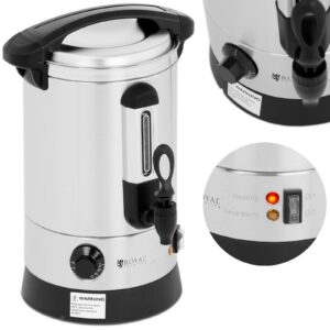 Warnik podgrzewacz do wody grzańca podwójne ścianki stalowy 6.5L 1500 W 6 Warnik podgrzewacz do wody grzańca podwójne ścianki stalowy 6.5L 1500 W - obrazek 1