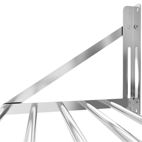 Półka ścienna składana ze stali nierdzewnej do 40 kg 60 x 45 cm 3 10011728 3