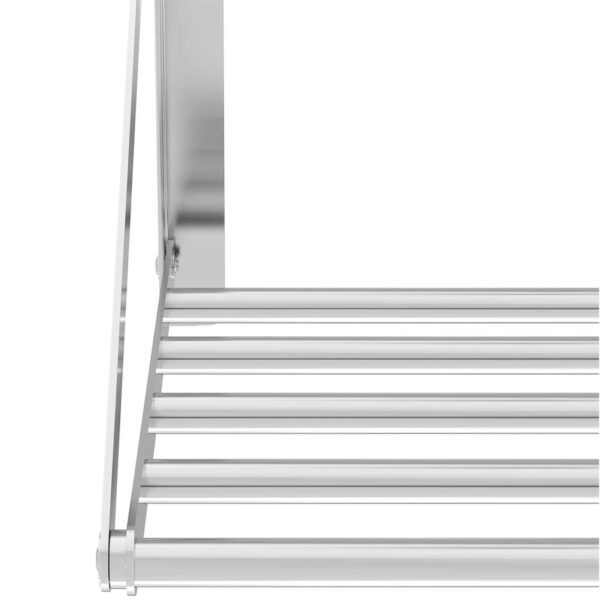 Półka ścienna składana ze stali nierdzewnej do 40 kg 60 x 45 cm 4 10011728 4
