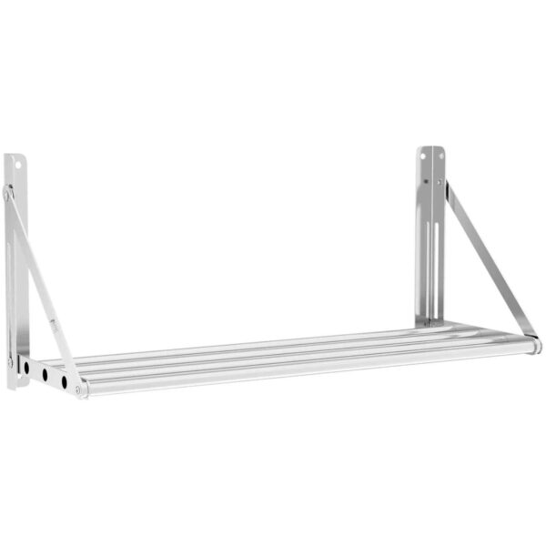 Półka ścienna składana ze stali nierdzewnej do 40 kg 80 x 30 cm 1 10011731 1