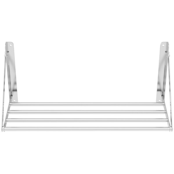 Półka ścienna składana ze stali nierdzewnej do 40 kg 80 x 30 cm 5 10011731 5
