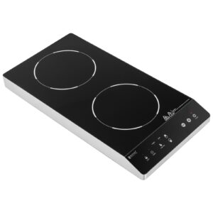 Kuchenka płyta indukcyjna nastawna 2 pola grzewcze śr. 26 cm LED 1800 W 8 Kuchenka płyta indukcyjna nastawna 2 pola grzewcze śr. 26 cm LED 1800 W - obrazek 4