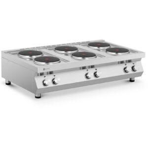 Kuchnia elektryczna 6-płytowa nastawna śr. 22 cm 6 x 2600 W 400 V ITALY 8 Kuchnia elektryczna 6-płytowa nastawna śr. 22 cm 6 x 2600 W 400 V ITALY - obrazek 2