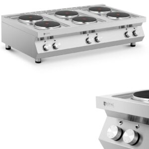 Kuchnia elektryczna 6-płytowa nastawna śr. 22 cm 6 x 2600 W 400 V ITALY 7 Kuchnia elektryczna 6-płytowa nastawna śr. 22 cm 6 x 2600 W 400 V ITALY - obrazek 1