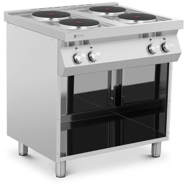 Kuchnia elektryczna 4-płytowa wolnostojąca z otwartą podstawą 4 x 2600 W 400 V ITALY 1 10011760 1