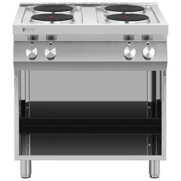 Kuchnia elektryczna 4-płytowa wolnostojąca z otwartą podstawą 4 x 2600 W 400 V ITALY 4 10011760 4