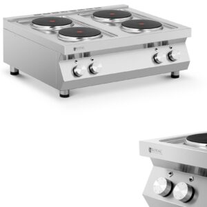 Kuchnia elektryczna 4-płytowa nastawna śr. 22 cm 4 x 2600 W 400 V ITALY 7 Kuchnia elektryczna 4-płytowa nastawna śr. 22 cm 4 x 2600 W 400 V ITALY - obrazek 1