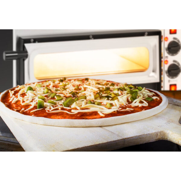 Piec do pizzy dwukomorowy z szybą 2 pizze śr. 32 cm 230 V 3200 W ITALY 4 10011807 4