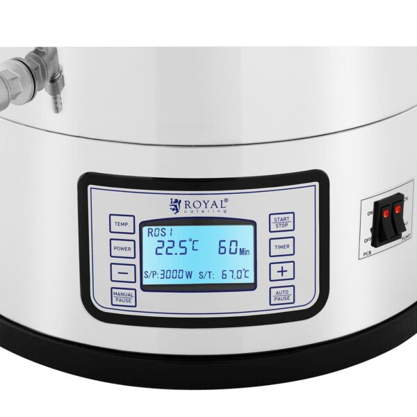 Kocioł warzelny do produkcji piwa z timerem profesjonalny ze stali nierdzewnej LCD 3000 W 50 l 2 10011962 2