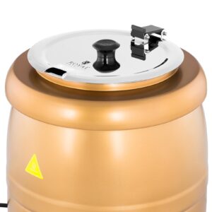 Kociołek termos na zupę elektryczny ze stali nierdzewnej cool-touch 400 W 10 l 35-80C złoty 10 Kociołek termos na zupę elektryczny ze stali nierdzewnej cool-touch 400 W 10 l 35-80C złoty - obrazek 5