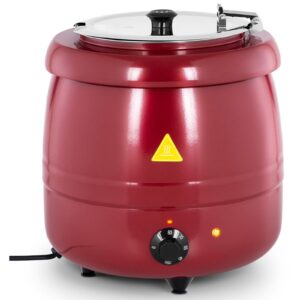 Kociołek termos na zupę elektryczny ze stali nierdzewnej cool-touch 400 W 10 l 35-80C czerwony 7 Kociołek termos na zupę elektryczny ze stali nierdzewnej cool-touch 400 W 10 l 35-80C czerwony - obrazek 2