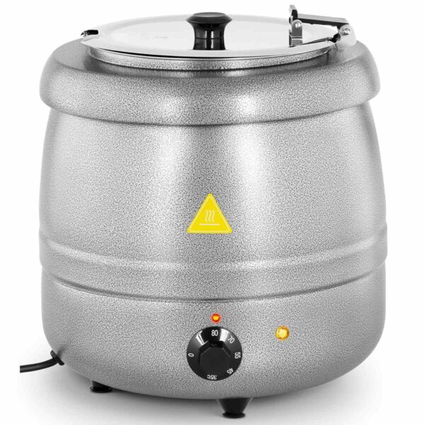 Kociołek termos do zupy elektryczny ze stali nierdzewnej cool-touch 400 W 10 l 35-80C srebrny 1 10012067 1