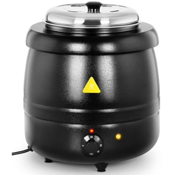 Kociołek termos do zupy elektryczny ze stali nierdzewnej cool-touch 400 W 10 l 35-80C czarny 1 10012069 1