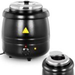 10012069 kociolek termos do zupy elektryczny ze stali nierdzewnej cool touch 400 w 10 l 35 80c czarny ean 4062859012111 hurtownia zielona gora
