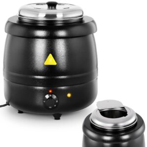 Kociołek termos do zupy elektryczny ze stali nierdzewnej cool-touch 400 W 10 l 35-80C czarny 5 Kociołek termos do zupy elektryczny ze stali nierdzewnej cool-touch 400 W 10 l 35-80C czarny - obrazek 1