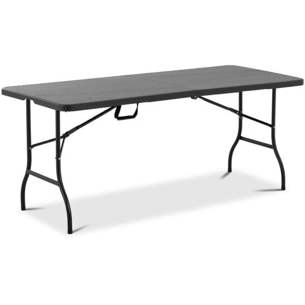 Stół cateringowy ogrodowy składany do 150 kg 1830 x 750 x 740 mm czarny 1 10012097 1