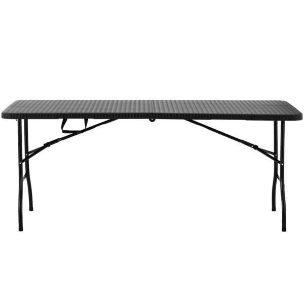 Stół cateringowy ogrodowy składany do 150 kg 1830 x 750 x 740 mm czarny 5 10012097 5