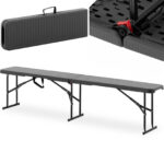 10012098 lawka cateringowa ogrodowa skladana czarna do 300 kg 183 x 30 x 43 cm ean 4062859016263 hurtownia zielona gora