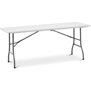 Stół cateringowy ogrodowy składany biały do 150 kg 180 x 75 x 74 cm 9 Stół cateringowy ogrodowy składany biały do 150 kg 180 x 75 x 74 cm - obrazek 2