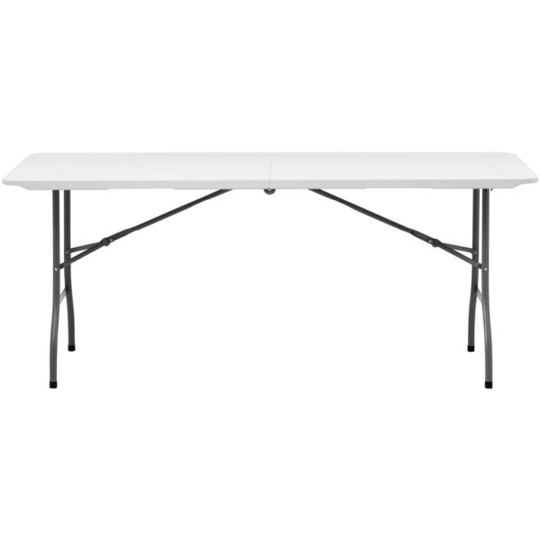 Stół cateringowy ogrodowy składany biały do 150 kg 180 x 75 x 74 cm 5 10012099 5