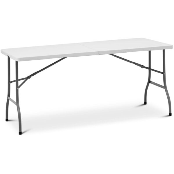 Stół cateringowy ogrodowy składany biały do 150 kg 152 x 70 x 74 cm 1 10012100 1