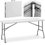 10012100 stol cateringowy ogrodowy skladany bialy do 150 kg 152 x 70 x 74 cm ean 4062859016287 hurtownia zielona gora