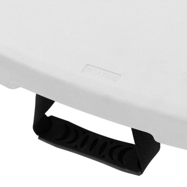 Stół okrągły cateringowy ogrodowy składany biały do 150 kg śr. 150 x 74 cm 4 10012102 4