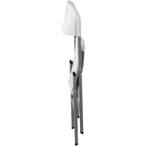 Krzesło cateringowe bankietowe ogrodowe składane do 180 kg 40 x 38 cm białe 3 10012125 3