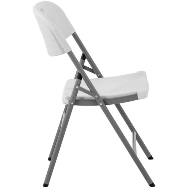 Krzesło cateringowe bankietowe ogrodowe składane do 180 kg 40 x 38 cm białe 4 10012125 4