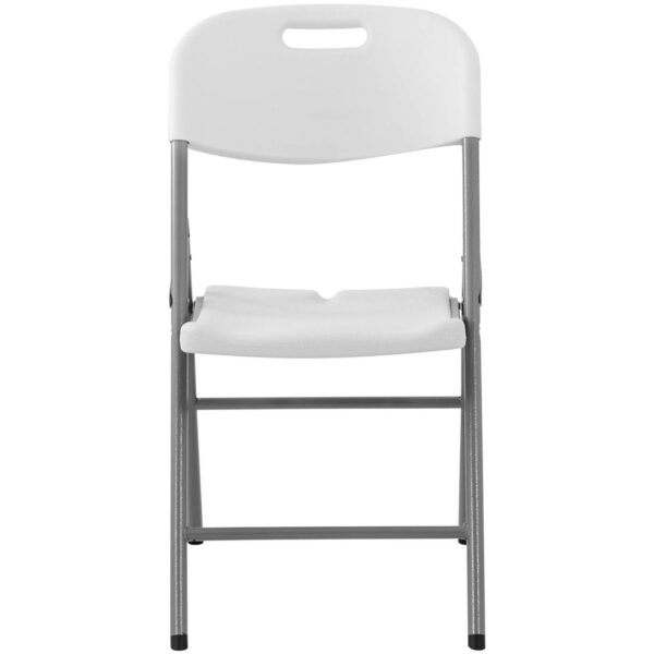 Krzesło cateringowe bankietowe ogrodowe składane do 180 kg 40 x 38 cm białe 5 10012125 5