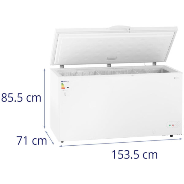 Zamrażarka skrzyniowa zamykana na klucz 4 kosze 459 l -12 do -28 C 135 W 2 10012128 10