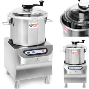 Kuter wilk gastronomiczny do siekania mielenia krojenia mięsa warzyw 12 l 1500/2200 obr./min 1500 W 8 Kuter wilk gastronomiczny do siekania mielenia krojenia mięsa warzyw 12 l 1500/2200 obr./min 1500 W - obrazek 1