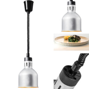Lampa grzewcza do potraw na podczerwień IR wisząca srebrna śr. 17.5 cm 250 W 5 Lampa grzewcza do potraw na podczerwień IR wisząca srebrna śr. 17.5 cm 250 W - obrazek 1