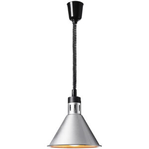 Lampa grzewcza do potraw na podczerwień IR wisząca srebrna śr. 27.5 cm 250 W 6 Lampa grzewcza do potraw na podczerwień IR wisząca srebrna śr. 27.5 cm 250 W - obrazek 2