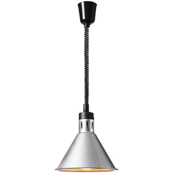 Lampa grzewcza do potraw na podczerwień IR wisząca srebrna śr. 27.5 cm 250 W 1 10012264 1