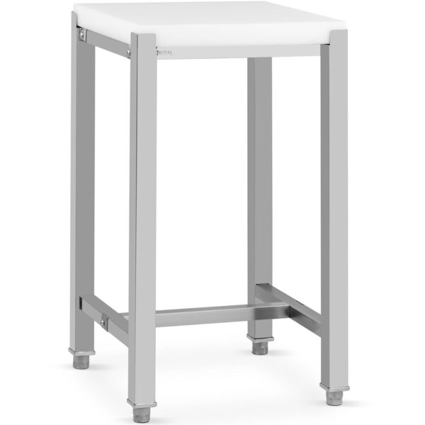 Kloc masarski rozbiorowy z polietylenu na stalowej podstawie 40 x 50 x 86.5 cm 1 10012329 1